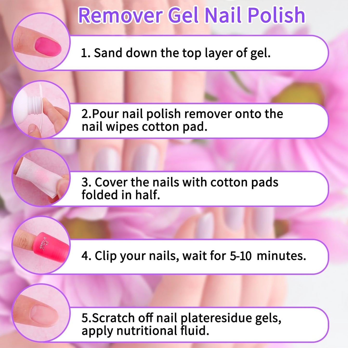 Nail Polish Remover Kit Nail Glue Remover & Nail Brush Cleaner Professional Nail Remover Quickly Clean Nail Brushes with Glass Cup Nail Cleaning pads for Nails-Velvo Beauty