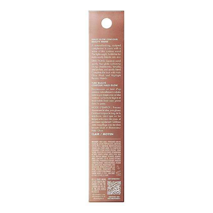 e.l.f. Halo Glow Contour Beauty Wand, Liquid Contour Wand For A Naturally Sculpted Look, Buildable Formula, Vegan & Cruelty-free, Light/Medium-Velvo Beauty