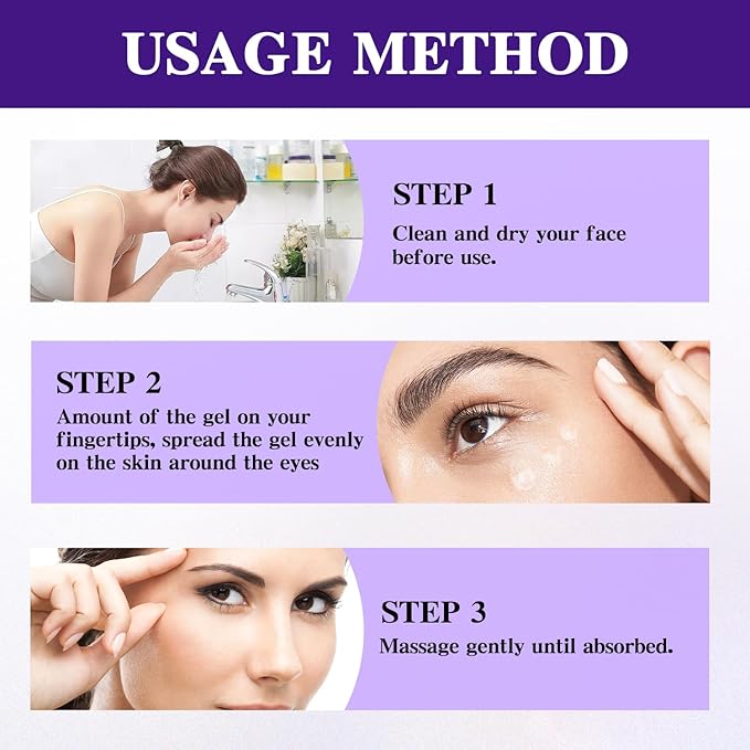 2PCS 60-Second Eye Effects Age-Defying Tinted Firming Gel, 60 Second Eye Firming Gel, Firming eye skin, Reduce Eye Skin Problems-Velvo Beauty