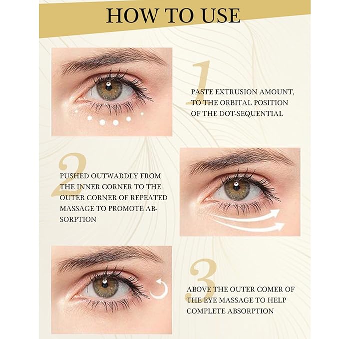 Polypeptide Eye Cream for Dark Circles,Bags Under and Puffiness,Polypeptide Eye Cream Anti Aging Firming Eye Cream,Wrinkie Removal Dark Circles Remove Eye Bags Nourishing Eye Serum Skin Care-Velvo Beauty