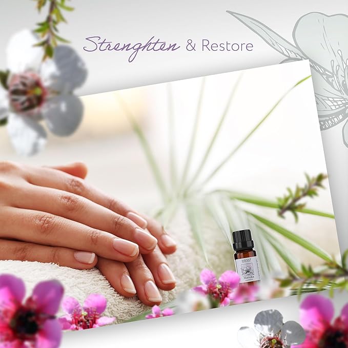 HBNO Manuka Essential Oil - 1/3 oz (10 ml) Travel Size - Natural Manuka Oil - Perfect for Cleaning, Aromatherapy, DIY, Soap and Diffuser-Velvo Beauty