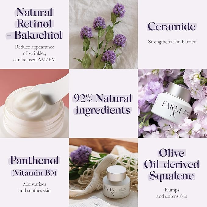 Farm Rx Bakuchiol Eye Cream - Vegan Revitalizing Cream to Reduce Dark Circles and Wrinkles Under and Around the Eyes, an Alternative to Retinol (30ml/1 fl oz) Clean Beauty-Velvo Beauty