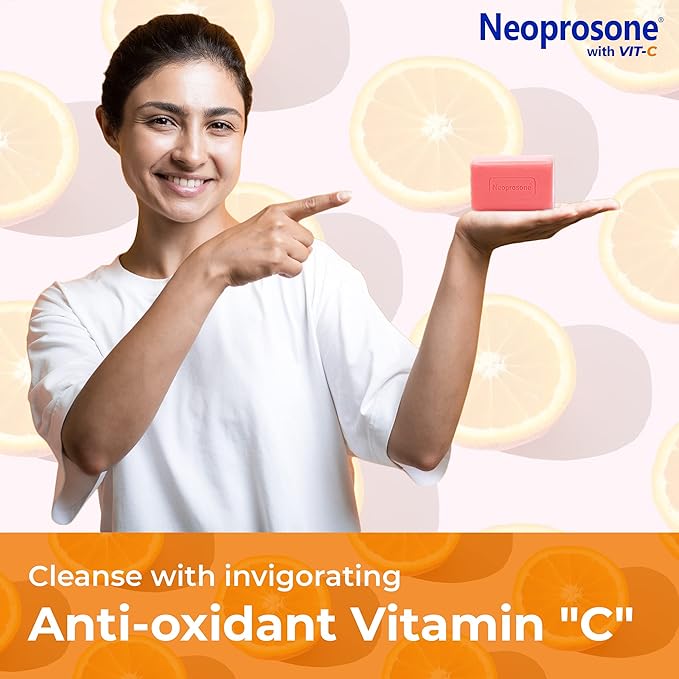 Neoprosone, Skin Brightening Soap | 7oz / 200g | Exfoliating, Cleansing Bar, Helps to Reduce Spots on: Knees, Elbows, Face, Private Areas | For Women and Men, with Vitamin C and Castor Oil-Velvo Beauty