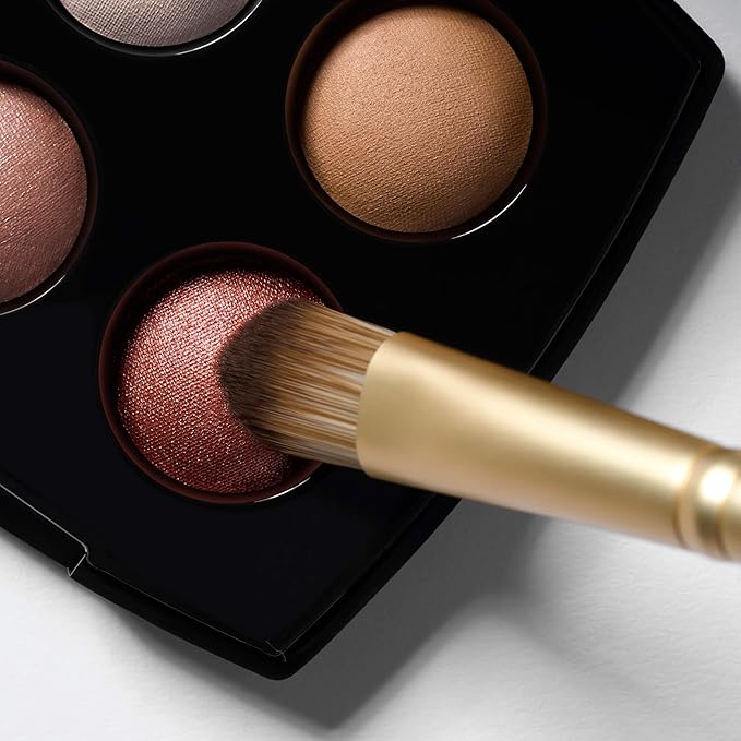 LAURA GELLER NEW YORK Dual-Ended Eyeshadow Brush - Domed Shader & Blending Brush for Baked and Pressed Eyeshadow Application - All Over Eye Makeup Brush-Velvo Beauty