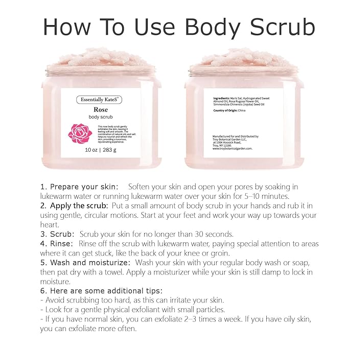 Rose Body & Foot Scrub 10 oz - a gentle and enjoyable exfoliating experience, leaving your skin feeling smooth - The best stocking stuffer.-Velvo Beauty