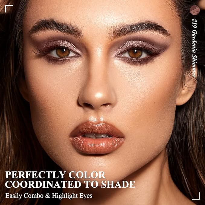 6PCS Cream Eyeshadow Stick Makeup Sets, Metallic And Matte Shimmer Eye Shadow Eye Brightener Stick Pencil Crayon, A02-Taupe Mauve-Velvo Beauty