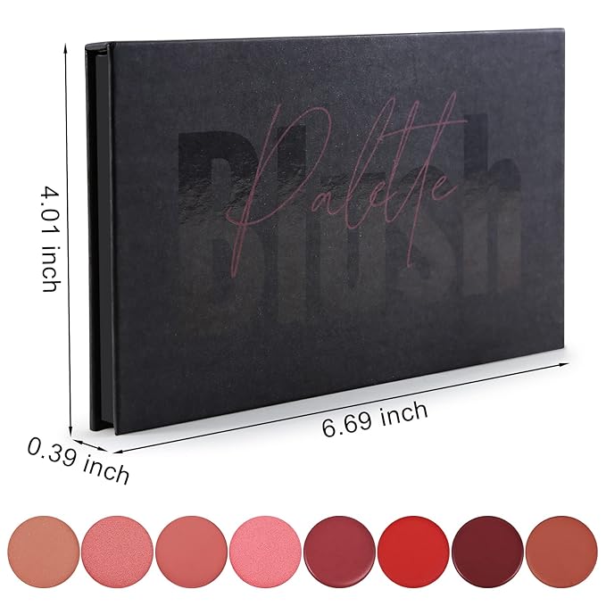 8 Colors Blush Palette,Vegan, Cruelty Free & Hypoallergenic,Women Facial Makeup Plate,Skin Tone Enhancing-Meiyugo-Velvo Beauty
