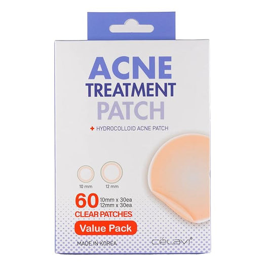 Celavi Acne Spot Treatment Hydrocolloid Patch (Acne Treatment, 60 Count)-Velvo Beauty