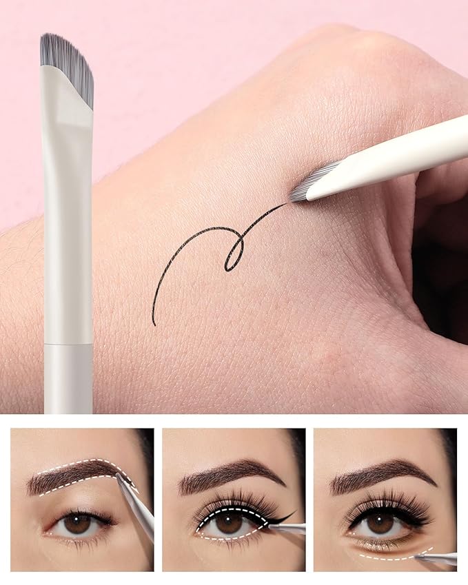 EIGSHOW Dual-Ended Precision Eyebrow Brush and Comb for Eyeliner Lining, Sculpting Brows, Professional Eye Makeup Tools (D109B)-Velvo Beauty