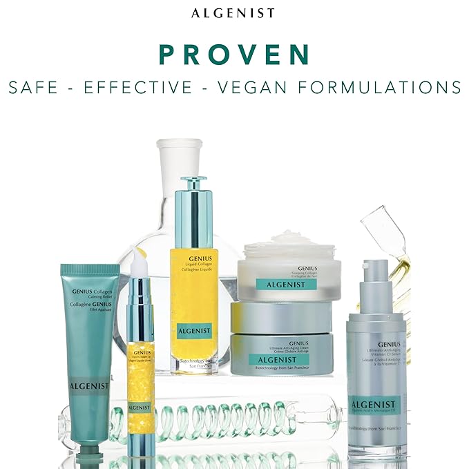 Algenist GENIUS Ultimate Anti-Aging Eye Cream - Firming Under Eye Cream with Vegan Collagen + Microalgae Oil - Helps to Visibly Plump, Smooth and Restore Radiance To Delicate Eye Area (15ml)-Velvo Beauty