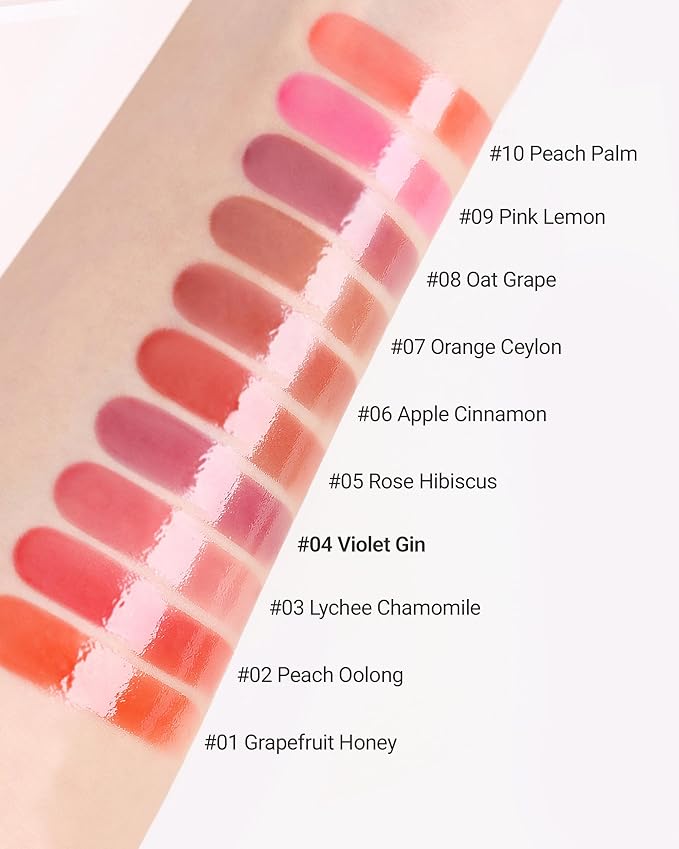 THESAEM Saemmy's Ade Shot Tint - Korean Lip Titnt, Water Gel Lip Stain with Plump Glowy Moisturizing Finish, Buildable Radiant Gloss, Long-Lasting Comfort, 0.1 fl.oz. (04 Violet Gin)-Velvo Beauty