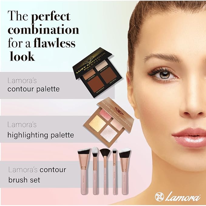 Highlighter Palette Highlighter Makeup Iluminador - Glow Bronzer Powder Makeup Highlighter Kit With Mirror - 4 Highly Pigmented Face Highlighter Shimmer Colors - Vegan, Cruelty Free & Hypoallergenic-Velvo Beauty