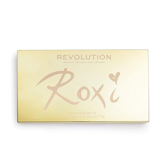 Makeup Revolution X Roxxsaurus Ride or Die Eyeshadow Palette, Matte & Shimmers, 18 Shades, Cruelty-Free, 0.43 Oz-Velvo Beauty
