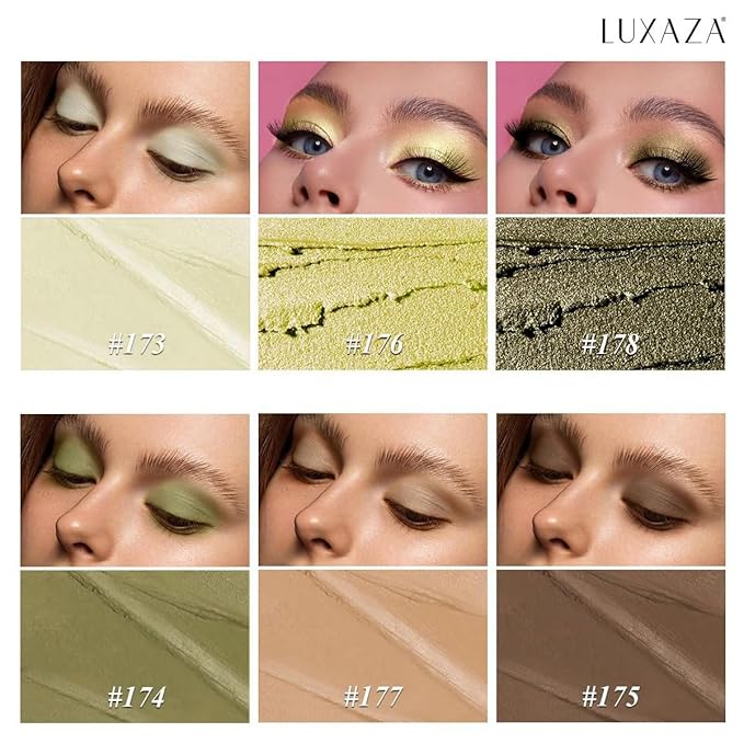 Neutral Eyeshadow Stick Makeup Set, Metallic Shimmer Matte Cream Eye Shadow Eyeliner Brightener Pencil Crayon - Classic 6PCS A007-Velvo Beauty