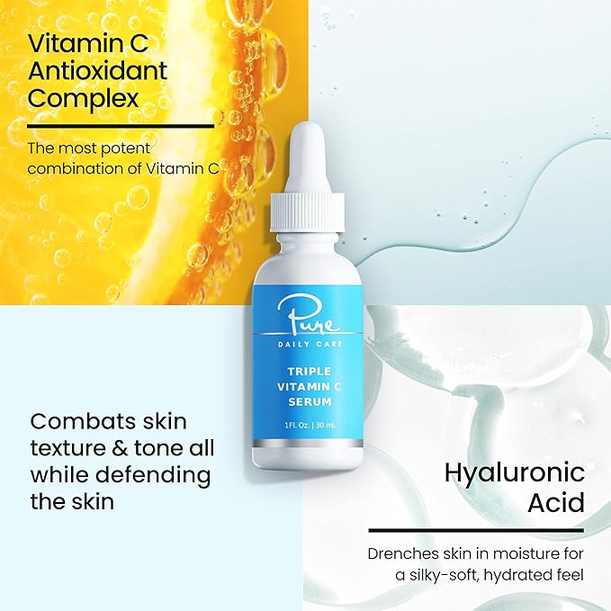 Triple Vitamin C Serum - Anti-Aging Antioxidant Brightening Clinical Grade Clean Skincare-Velvo Beauty