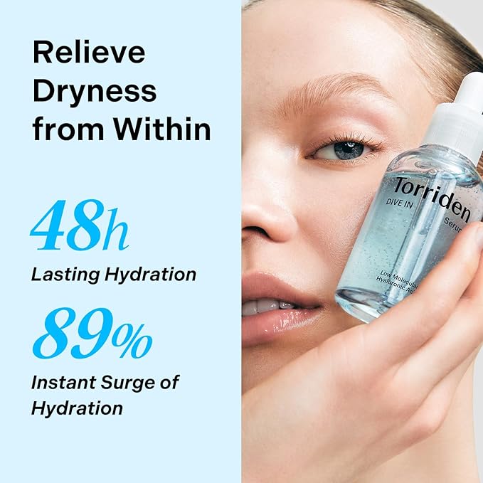 Torriden DIVE IN Hyaluronic Acid Serum 50ml(1.69 fl.oz.) * 2 (Pack of 2) | Deep Hydration to Get Glow Skin | Hyaluronic Acid, Panthenol, Allantoin | Korean Facial Serum-Velvo Beauty