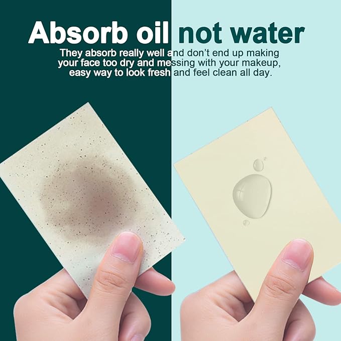 Teenitor Oil Blotting Papers for Face, 100 Sheets Jasmine Oil Blotting Sheets for Oily Skin, Oil Control Film Oil Absorbing Sheets for Face Men Women, Oil Absorbent Pads-Velvo Beauty