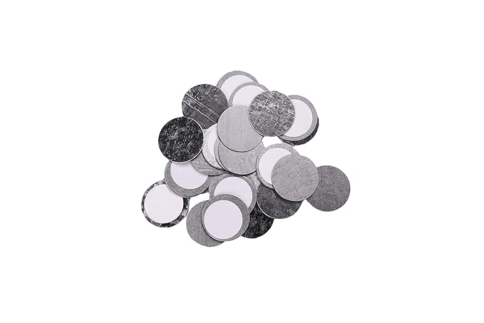 Round Metal Stickers 26mm 30-Pack for Non-Magnetized Makeup Pans-Velvo Beauty