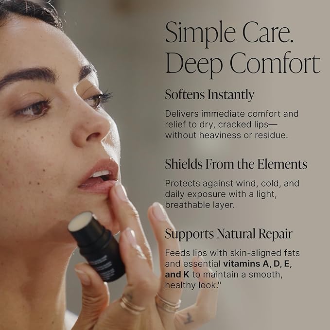 Peppermint Lip Balm, Natural & Clean Moisturizing Lip Balm with Vitamins A, D, E, and K, Nourishes and Smooths Texture, Moisturizer for Dry and Chapped Lips, Non-toxic, Made in USA-Velvo Beauty