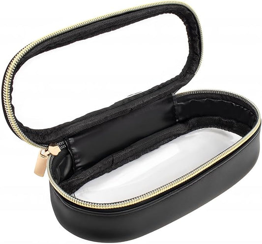 Clear Makeup Bag Small, TSA Approved Portable Toiletry Bag with Zipper Cosmetic Travel Bag Makeup Organizer Case Mini Makeup Pouch for Purse Car Organizer Bag for Women Men-Velvo Beauty