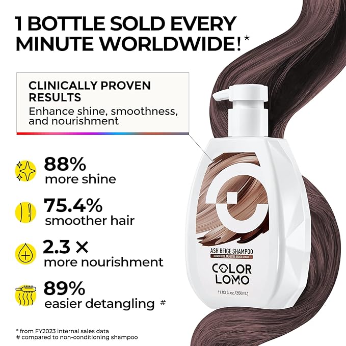 Ultra Color Safe Shampoo | Help Prevent Fading & Provide Subtle Color Replenishment | Prolong Color Vibrancy and Enhance Shine | Vegan & Cruelty-Free Formula | For Brown Color Treated Hair-Velvo Beauty