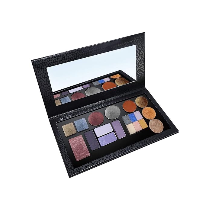 Magnetic Palette Empty Eyeshadow Makeup Palette with Shatterproof Mirror for Eyeshadow Lipstick Blush Powder (Black)-Velvo Beauty