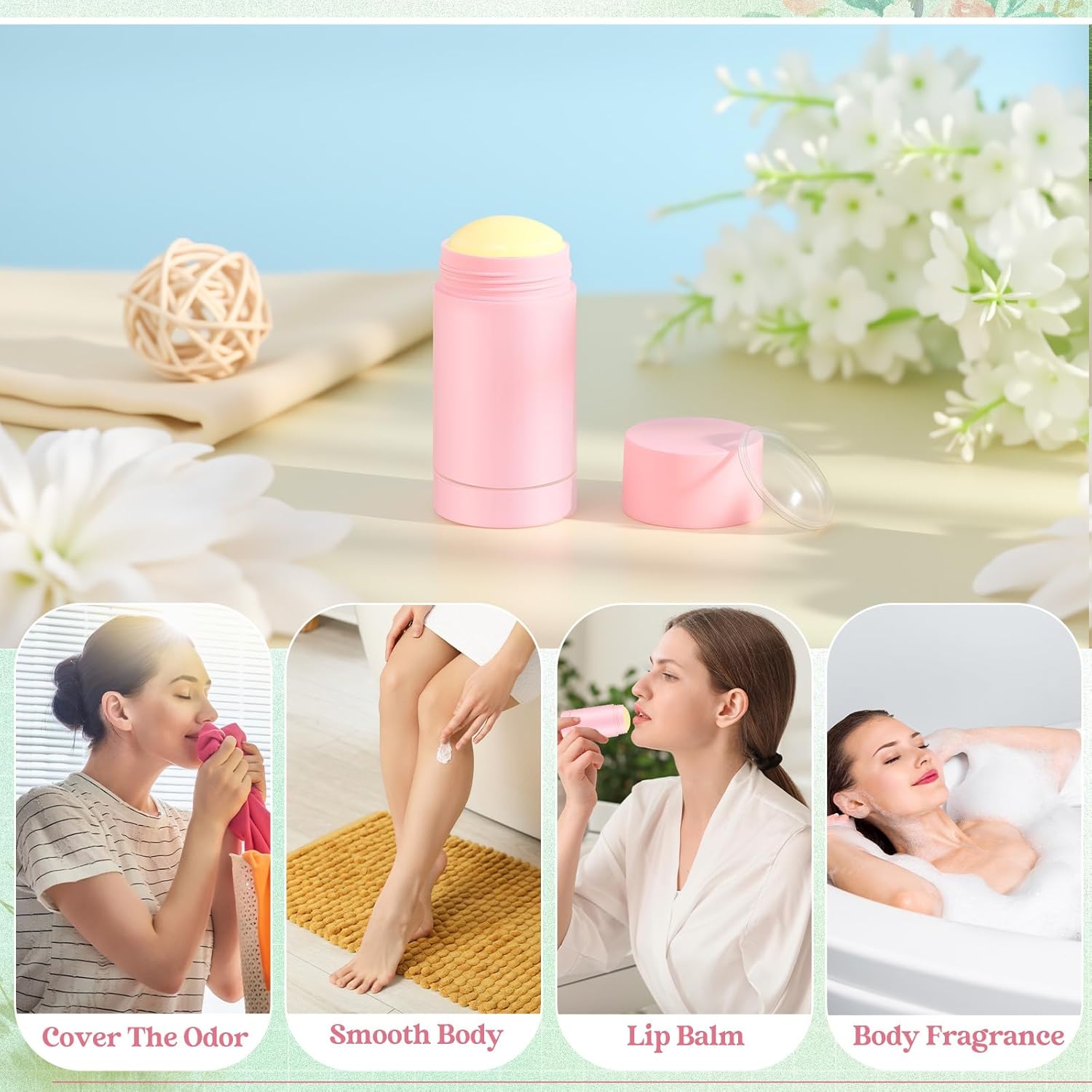 30 Pcs Empty Deodorant Containers Twist up Filling Stick Plastic Deodorant Container Refillable Bottles Bottomfill Round Lip Balm Tubes for Homemade DIY Lipstick Crayon(30 ml,Pink)-Velvo Beauty