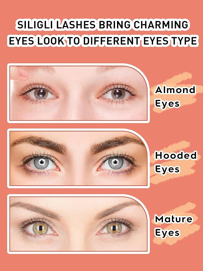 Natural Lashes Wispy False Eyelashes 10mm Short Lashes 3D Volume Strip Lashes Fake Eyelashes Siligli Lashes Thin Band Curly Eye Lashes Pack 10 pair-Velvo Beauty