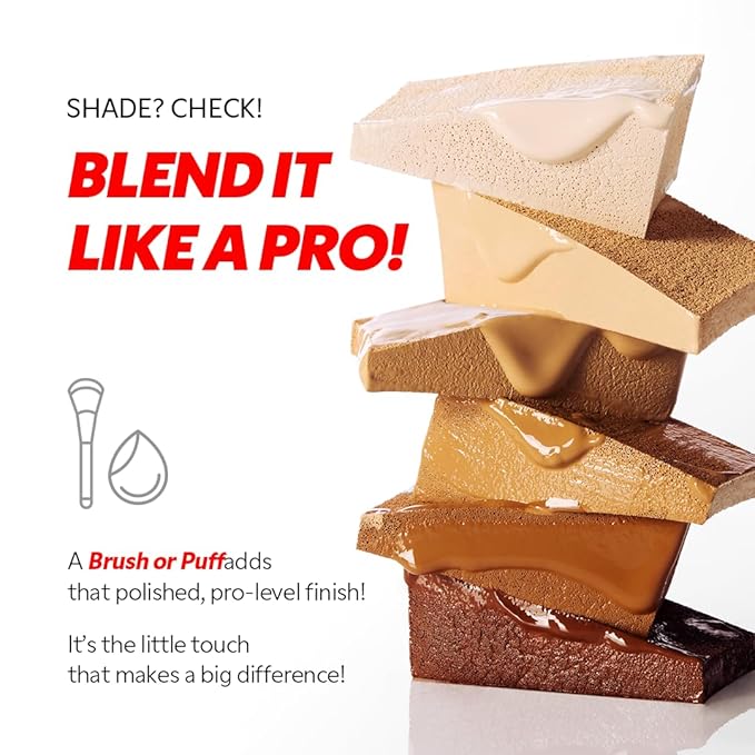 TIRTIR Mask Fit Red FoundationㅣLong Lasting Flawless Coverage, Energy Essence, Lightweight, Hydrating, Pore-Blurring, Breathable Satin Finish, Makeup, Radiant Skin, #33N Macchiato, 1.01 Fl Oz-Velvo Beauty