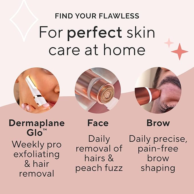 Finishing Touch Lumina Painless Hair Remover, Silver-Velvo Beauty