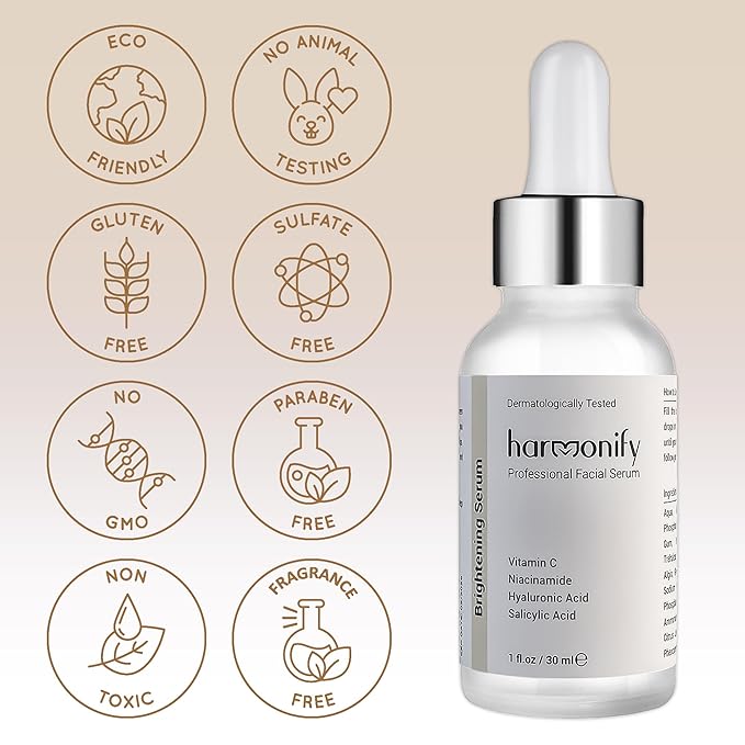 Niacinamide with Salicylic Acid Serum for Face, Hydrating Dark Spot Facial Serum & Plumb Skin, Daily Skincare Essential, 1 fl. oz, Made in Europe-Velvo Beauty