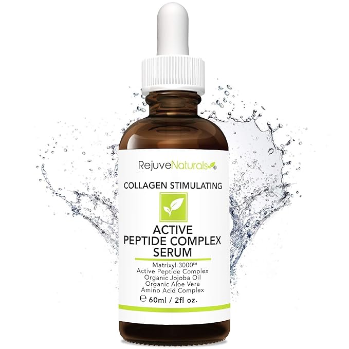 Peptide Complex Serum with Matrixyl 3000 (2 oz, Double-Sized) Minimizes Look of Fine Lines & Deep Wrinkles, Crow's Feet, Crepey Skin. Lightweight Anti Aging Moisturizer for Face & Neck-Velvo Beauty