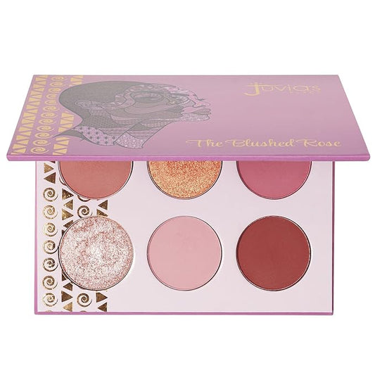 Juvia's Place Palette Blushed Rose - Rosy, Pinks, Rose-Gold, Shades of 6, Professional Eye Makeup, Pigmented Makeup Palette-Velvo Beauty