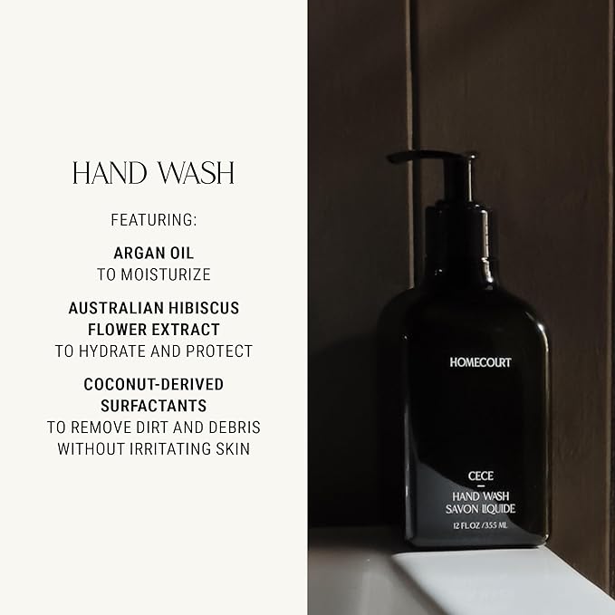 Homecourt Hand Wash, Gently Cleanses & Hydrates, Removes Dirt & Debris Without Irritating Skin, Clean Formula, Steeped Rose, 12 fl oz-Velvo Beauty