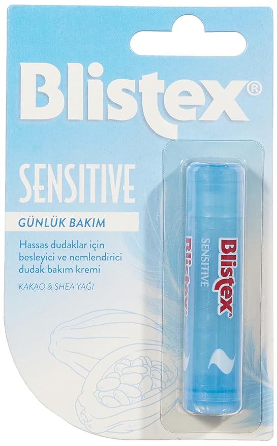 Blistex Simple & Sensitive Lip Balm, 0.15 Ounce Tube – Hypo-Allergenic Unflavored Lip Balm, Gentle Lip Moisturizer For Dry Lips, Contains Shea & Cocoa Butter-Velvo Beauty