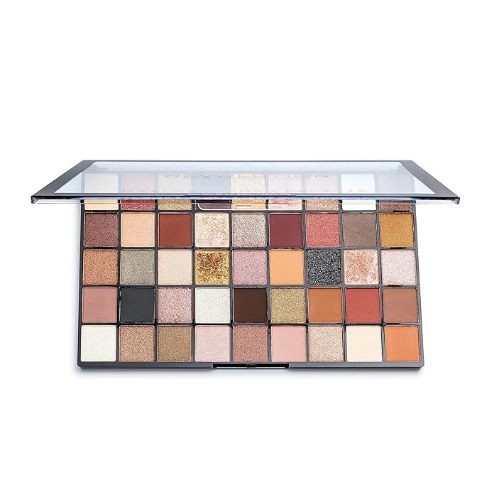 Makeup Revolution Maxi Reloaded Palette, Eyeshadow Palette, 45 Highly Pigmented Neutral Shades, Large It Up, 1.35g-Velvo Beauty