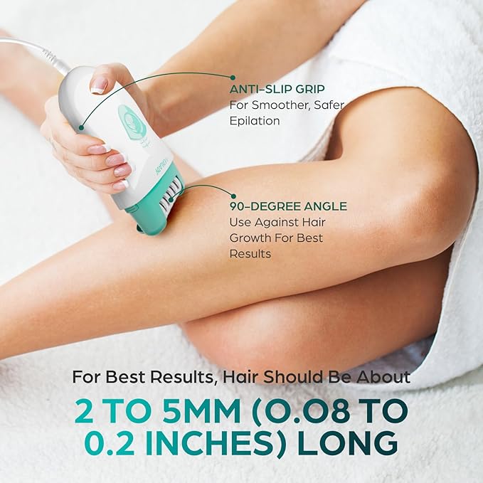 Epilady Speed Corded Epilator for Women | Compact Hair Removal Device for Arms, Legs, Underarms & Bikini Area, Epilators Hair Removal for Women-Velvo Beauty