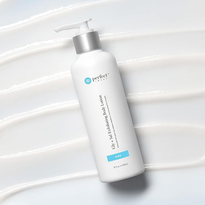 Perfect Image Gly + Sal Exfoliating Body Lotion, 8% Glycolic Acid and 2% Salicylic Acid Lotion Enhanced with Green Tea, Papaya, Bearberry, Licorice and Amino Complex-Velvo Beauty