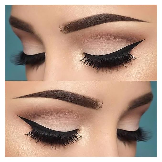 Eyeliner Brush Fine Angled - PRO Precision Gel Eye Liner Makeup Brush -Ultra Thin Slanted Flat Angle - Premium Cruelty Free Synthetic Bristles (E835)-Velvo Beauty