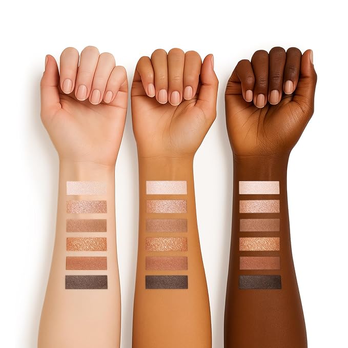6 Colors Mini Naked Eyeshadow Makeup Palette Caramel & Bronzed Neutral Tone Eye Shadow Matte & Shimmer Nude Make Up Pallet with Mirror Blendable Highly Pigmented Travel Size Gift Kit 05-Velvo Beauty