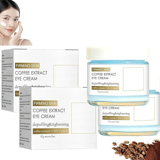 Phix Caffeine Eye Cream, Caffeine Eye Cream For Dark Circles And Puffiness, Caffeine Anti-Wrinkle Stay-Up Late Eye Cream For Bags Puffiness Dark Circles (2Pcs)-Velvo Beauty