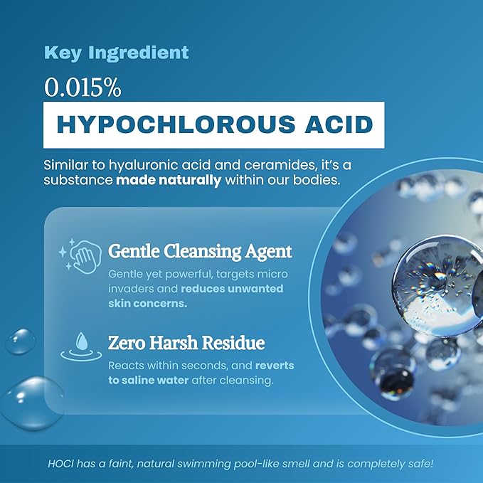 Hypochlorous Acid Spray – HOCl Face & Body Mist for Acne, Eczema & Irritation – Multi-Purpose Skin Repair – Eyelid Cleanser, Post-Workout/Procedure, Scalp & Sensitive Skin (2 oz+6.8 oz)-Velvo Beauty