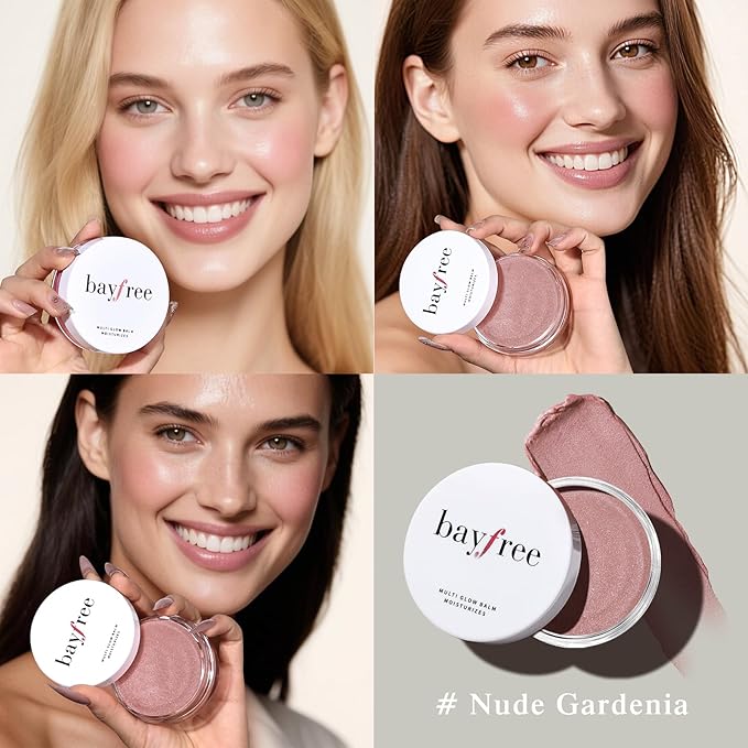 Multi Glow Balm Set, Cream Blush with Double-ended Brush, Radiant Finish, Hydrating, Creamy, Radiant Finish, Lightweight & Blendable Color, Face Balm-Velvo Beauty