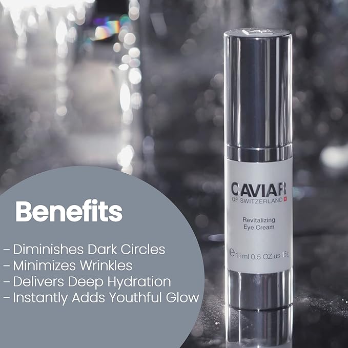 Black Caviar Under Eye Cream – Anti Aging Skin Care Moisturizer Cream | Instant Hydrating, Collagen Puffiness and Bags Reducer, Wrinkles Repairing & Circle Remover Treatment-Velvo Beauty