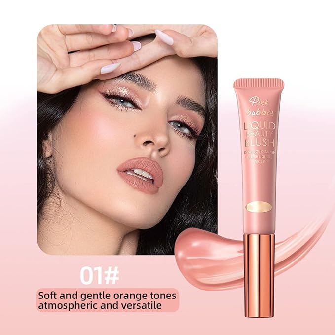 Liquid Blush Makeup Wand, Velvet Cream Blush Stick for Cheeks and Lips, Blush and Highlighter Stick, Easily Blendable, Long-Wearing, Smudge Proof-Velvo Beauty
