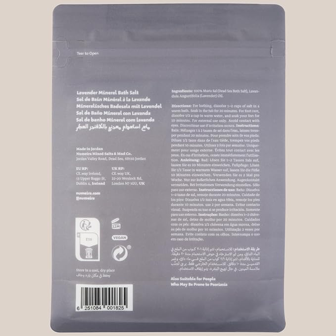 Dead Sea Salts for Soaking - Relaxing Salt Bath Soak for Body Rejuvenation - Natural Mineral Salts - Coarse Dead Sea Salt Bath Salts for Women & Men w/Lavender Infused Essential Oil (2.2lb)-Velvo Beauty