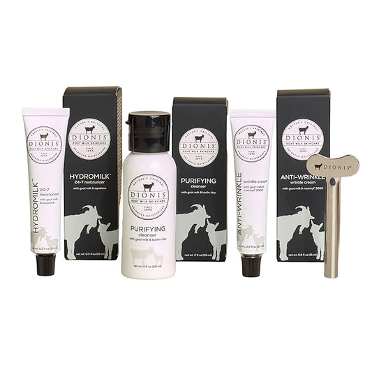 Dionis Goat Milk Skincare Core Collection Starter Set - Cruelty Free, Paraben Free, For All Skin Types-Velvo Beauty