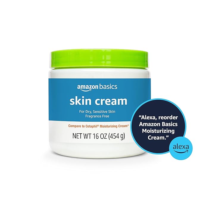 Amazon Basics Ultra Moisturizing Skin Cream for Dry & Sensitive Skin, Dermatologist Tested, Fragrance Free, 16 Ounce (Pack of 4) (Previously Solimo)-Velvo Beauty