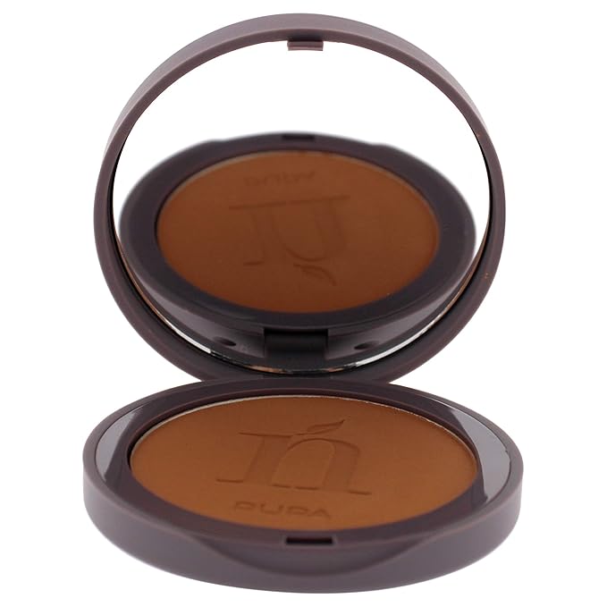 PUPA Milano Natural Side Bronzing Powder 003 Intense Bronze - Add Warmth and Glow to Skin - Easy Blending Bronzer Contour Makeup Powder to Brighten Complexion - 99.9% Natural Formula - 0.28 oz-Velvo Beauty