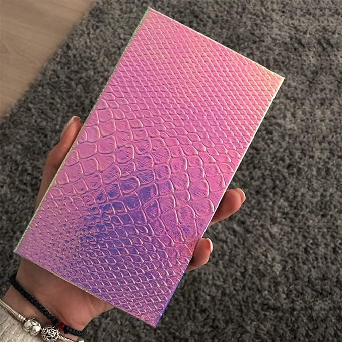 Makeup Palette With Mirror, Empty Eyeshadow Makeup Box Cosmetics Palette Fish Scale DIY Storage Tray Box Holder-Velvo Beauty